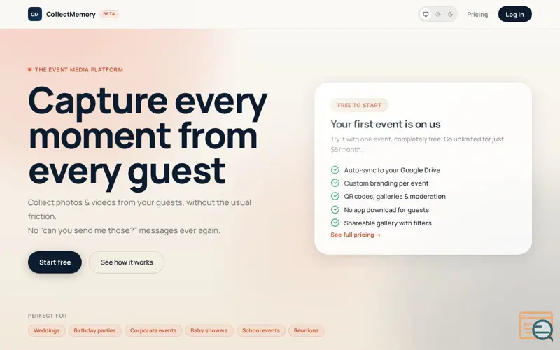 Screenshot of CollectMemory
