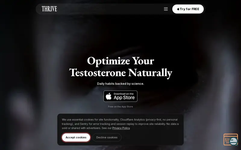 Screenshot of THRIVE