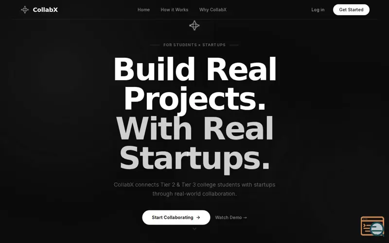 Screenshot of CollabX