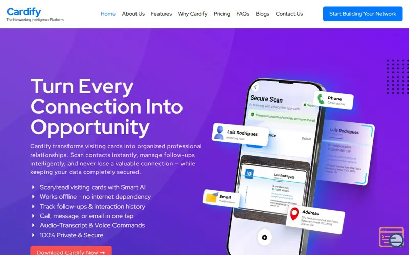 Screenshot of Cardify