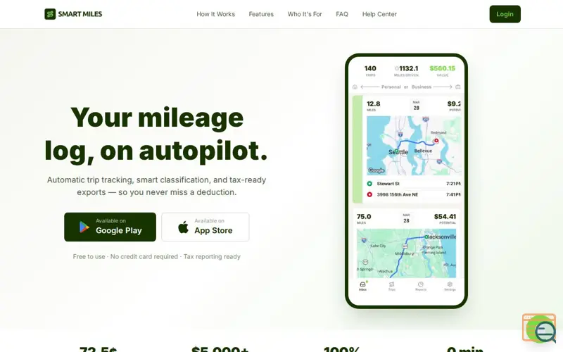 Screenshot of Smart Miles