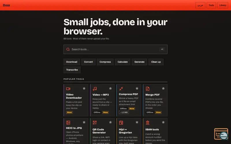 Screenshot of Dzzz — Download videos from TikTok, Instagram, X, Reddit & more