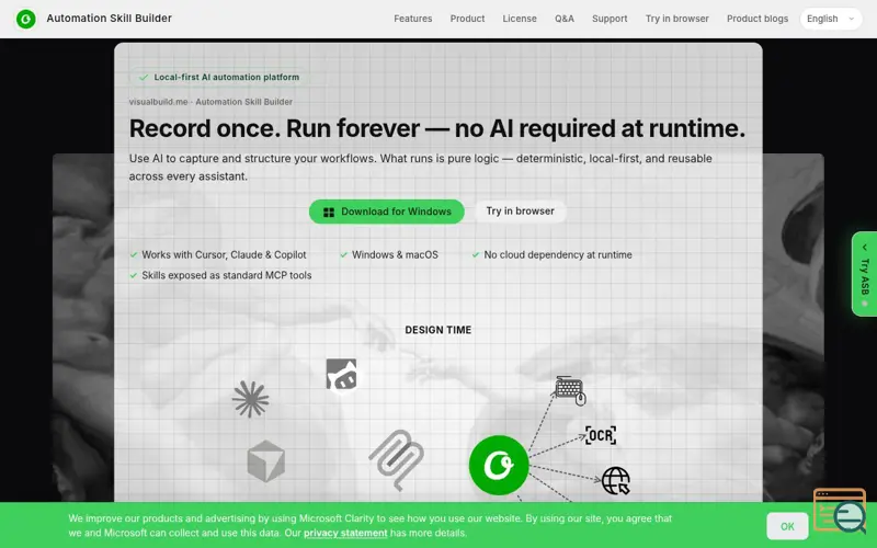 Screenshot of Visualbuild