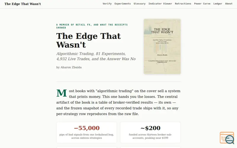 Screenshot of Theedgethatwasnt