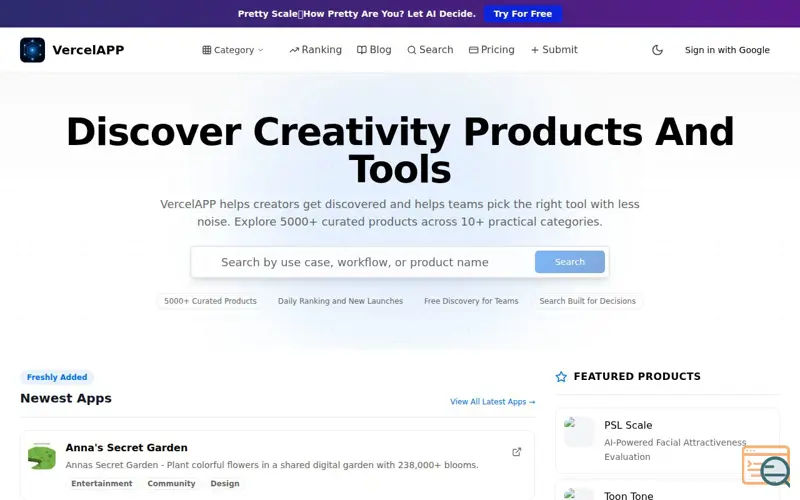 Screenshot of VercelAPP