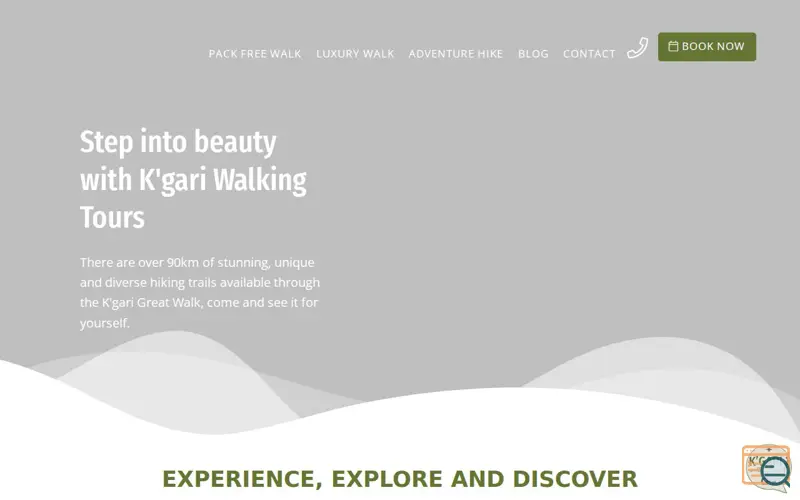 Screenshot of  K'gari Guided Hike Australia