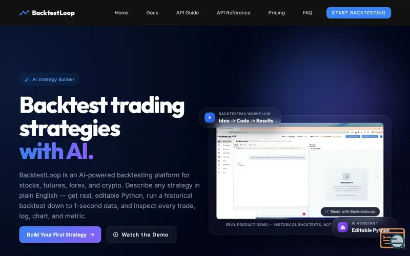 Screenshot of BacktestLoop