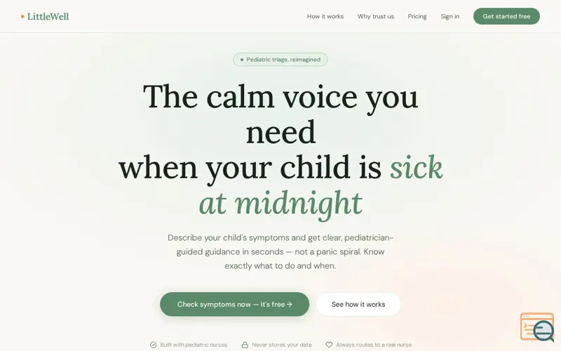 Screenshot of LittleWell