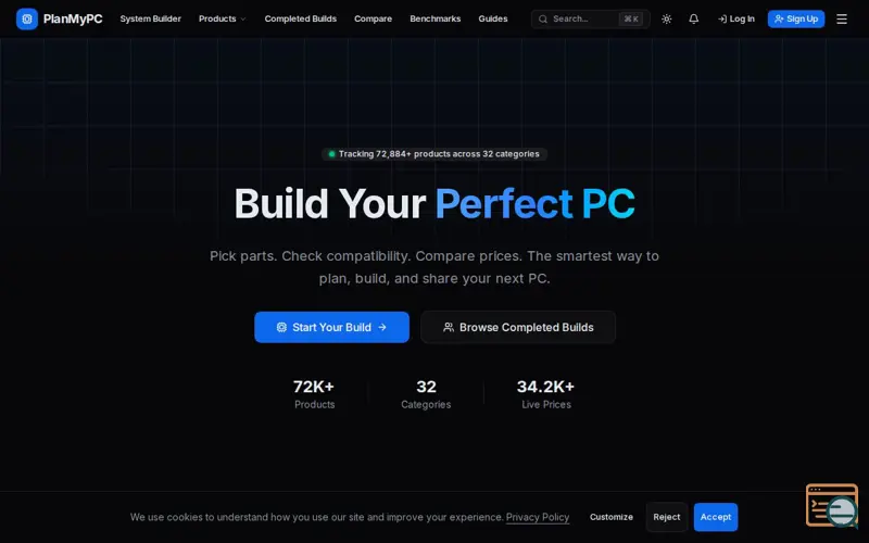 Screenshot of PlanMyPC