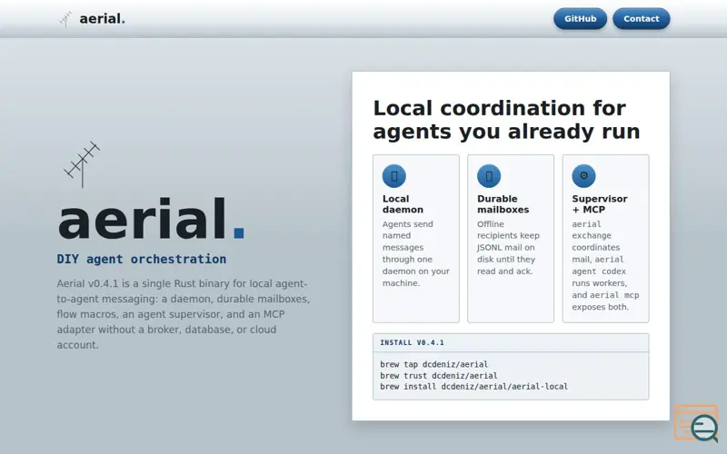 Screenshot of Aerial