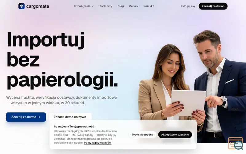 Screenshot of Cargomate