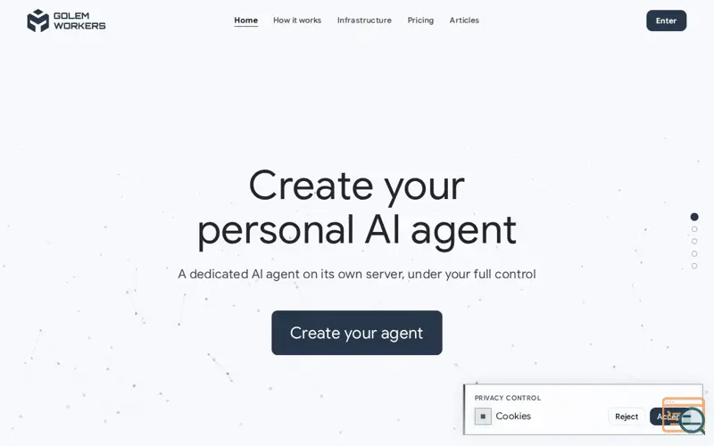 Screenshot of Golem Workers