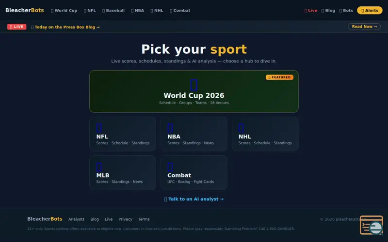 Screenshot of BleacherBots
