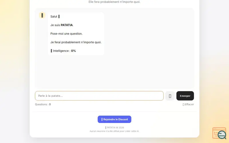 Screenshot of PATATIA 