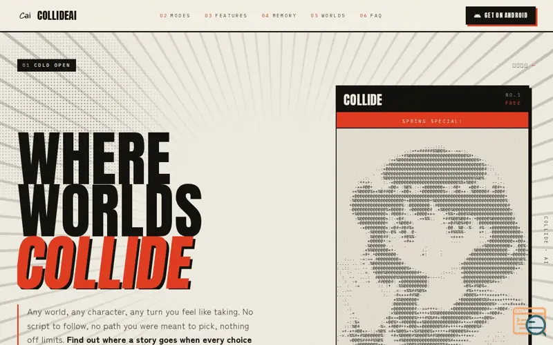 Screenshot of CollideAI