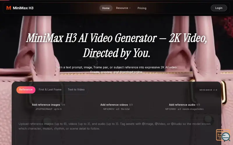 Screenshot of MiniMax H3