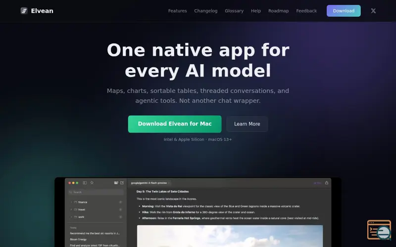 Screenshot of Elvean