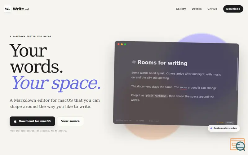 Screenshot of Writemd