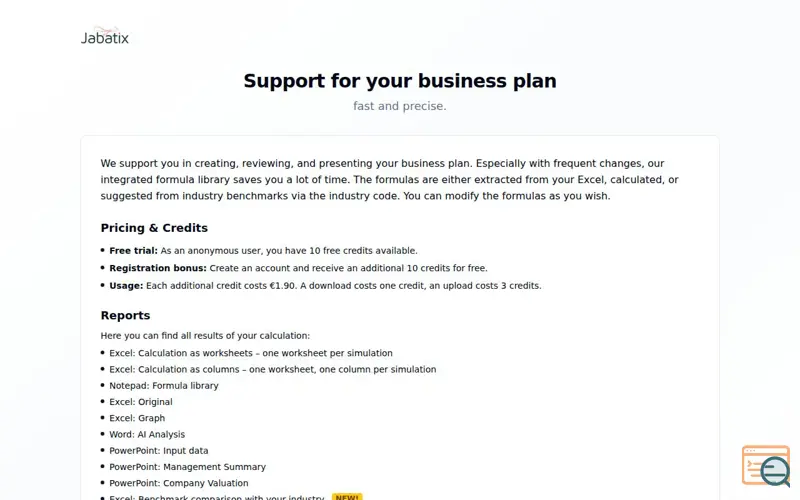Screenshot of Jabatix