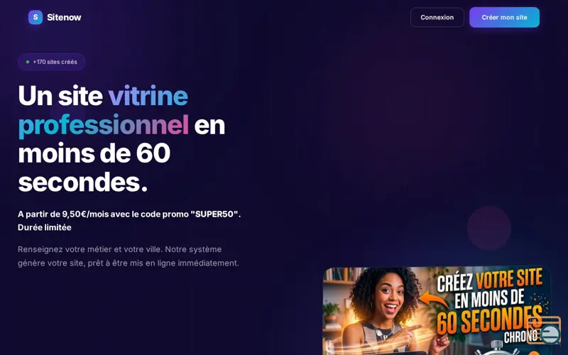 Screenshot of Sitenow