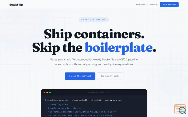 Screenshot of StackShip
