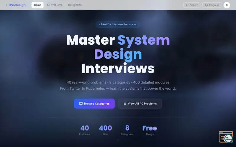 Screenshot of SysDesign