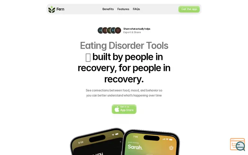 Screenshot of Fern - Eating Disorder Recovery