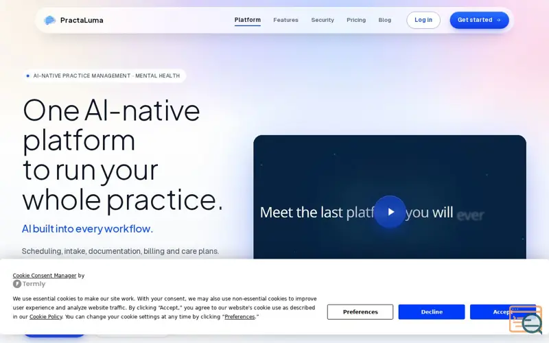 Screenshot of PractaLuma