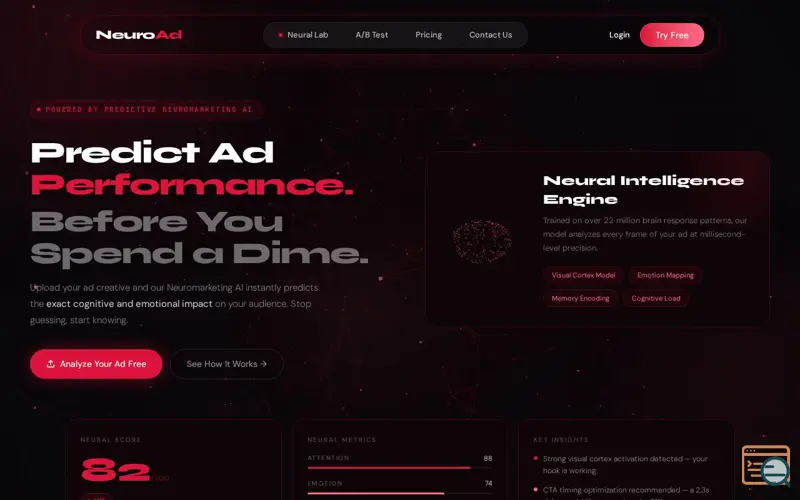 Screenshot of Neauroad.me