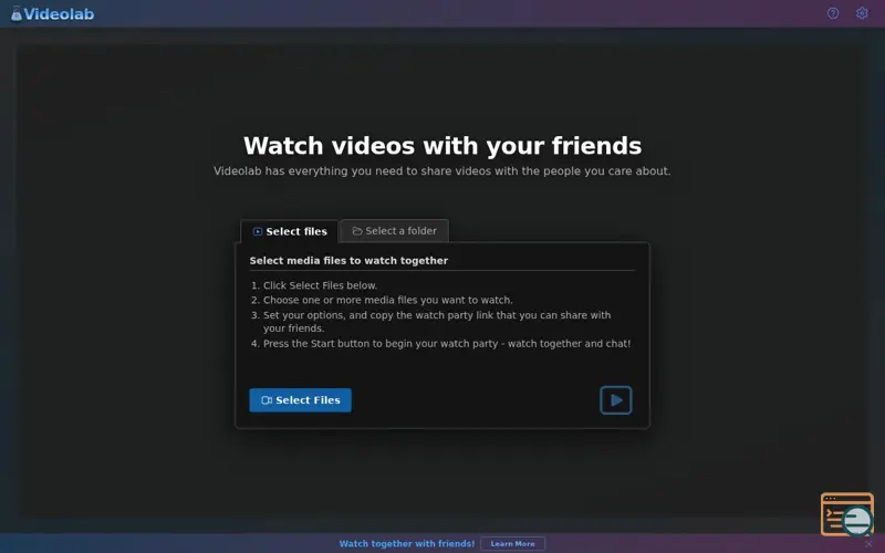 Screenshot of Videolab Live
