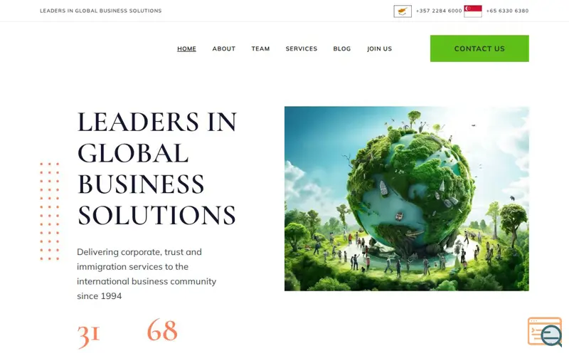 Screenshot of Mercury Consulting