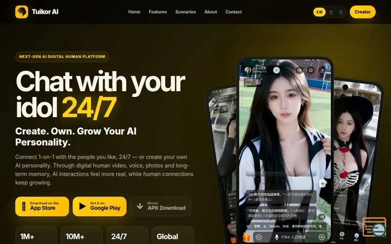 Screenshot of Tuikor AI
