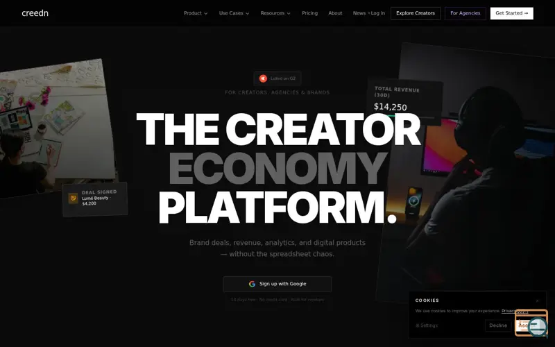 Screenshot of Creedn