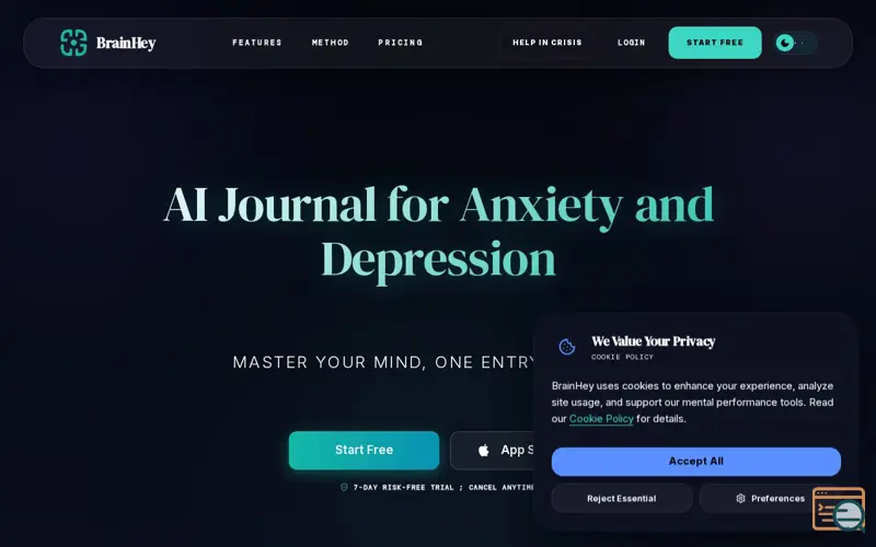 Screenshot of BrainHey