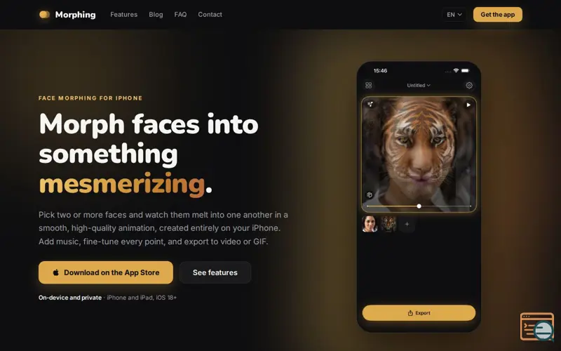 Screenshot of Morphing