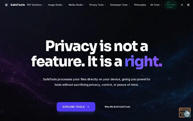Screenshot of SafeTools