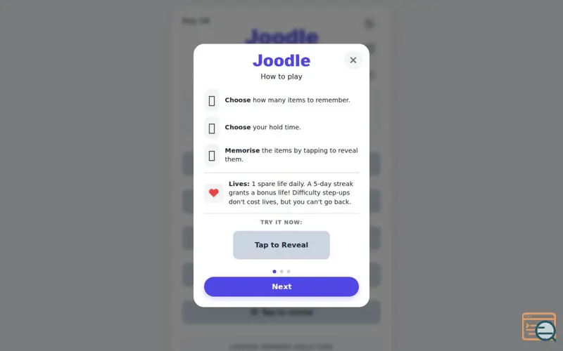 Screenshot of Joodle