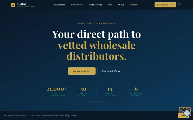 Screenshot of Avetlist