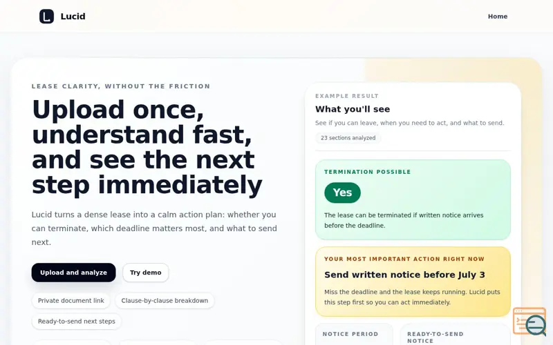 Screenshot of Lucid