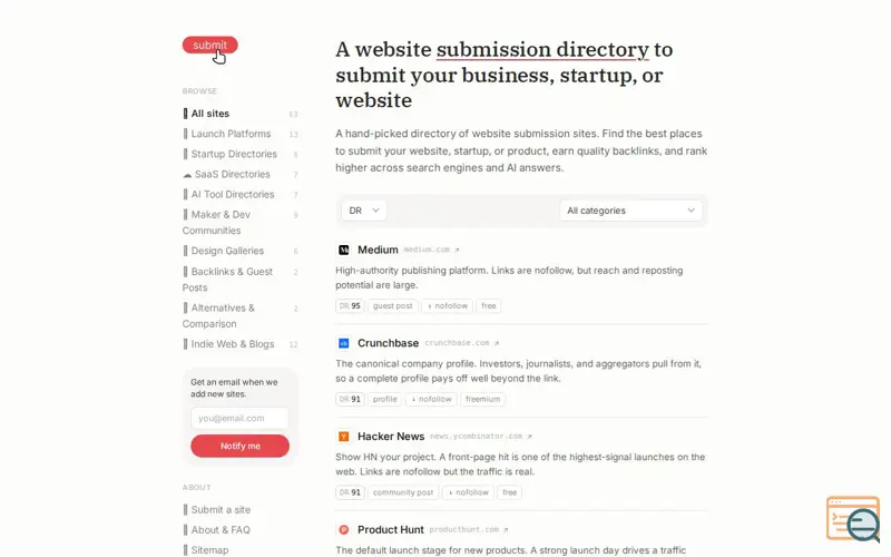 Screenshot of Submission.Directory