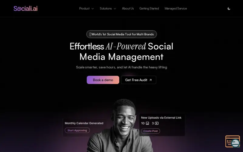 Screenshot of sociali.ai