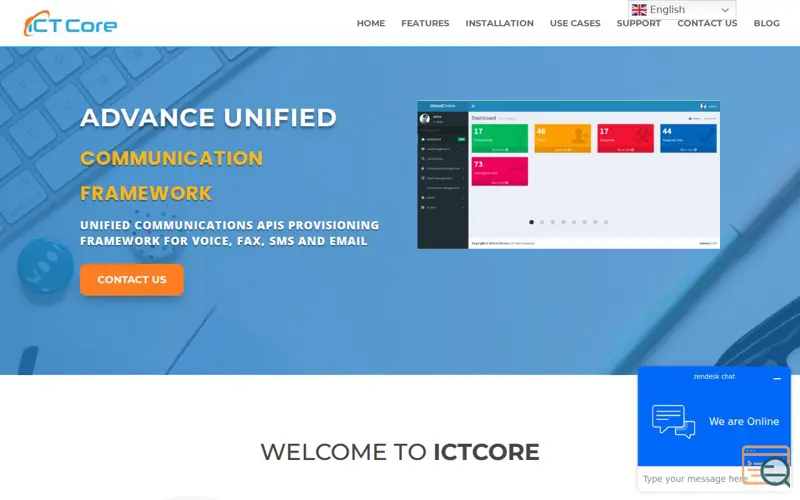 Screenshot of ICTCore