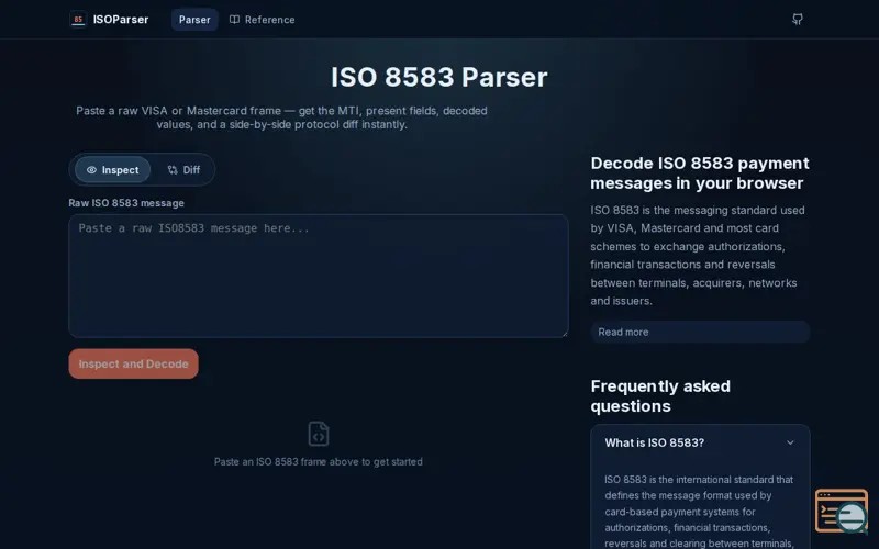 Screenshot of ISOParser
