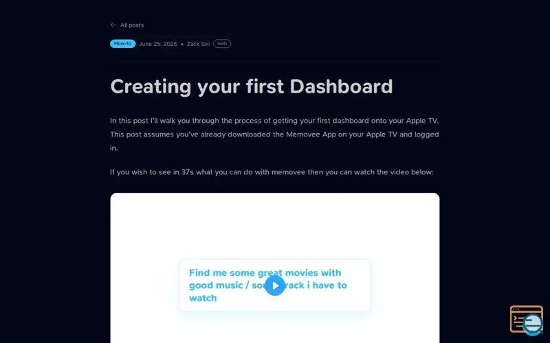 Screenshot of Memovee