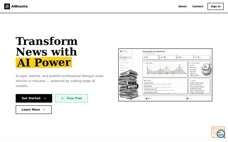 Screenshot of AiBhasha.im