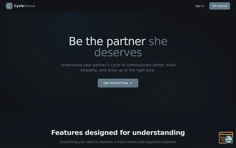 Screenshot of CycleSense