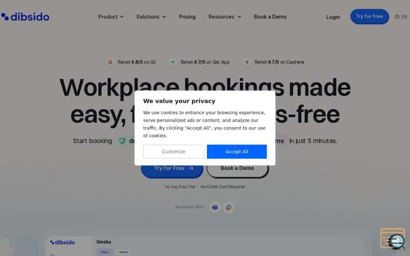 Screenshot of Dibsido