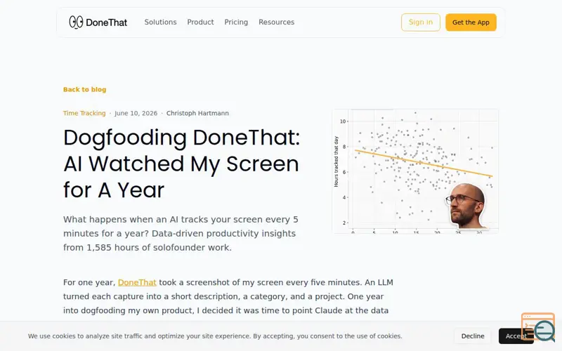 Screenshot of Donethat