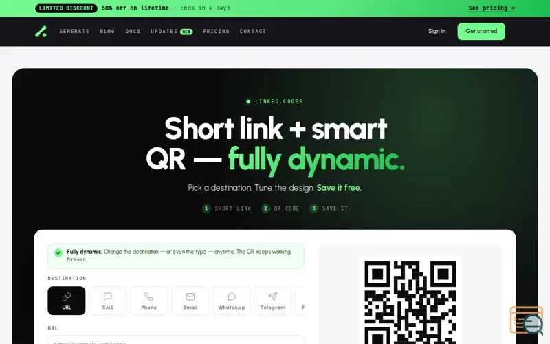 Screenshot of Linked