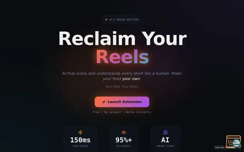 Screenshot of AI short curator